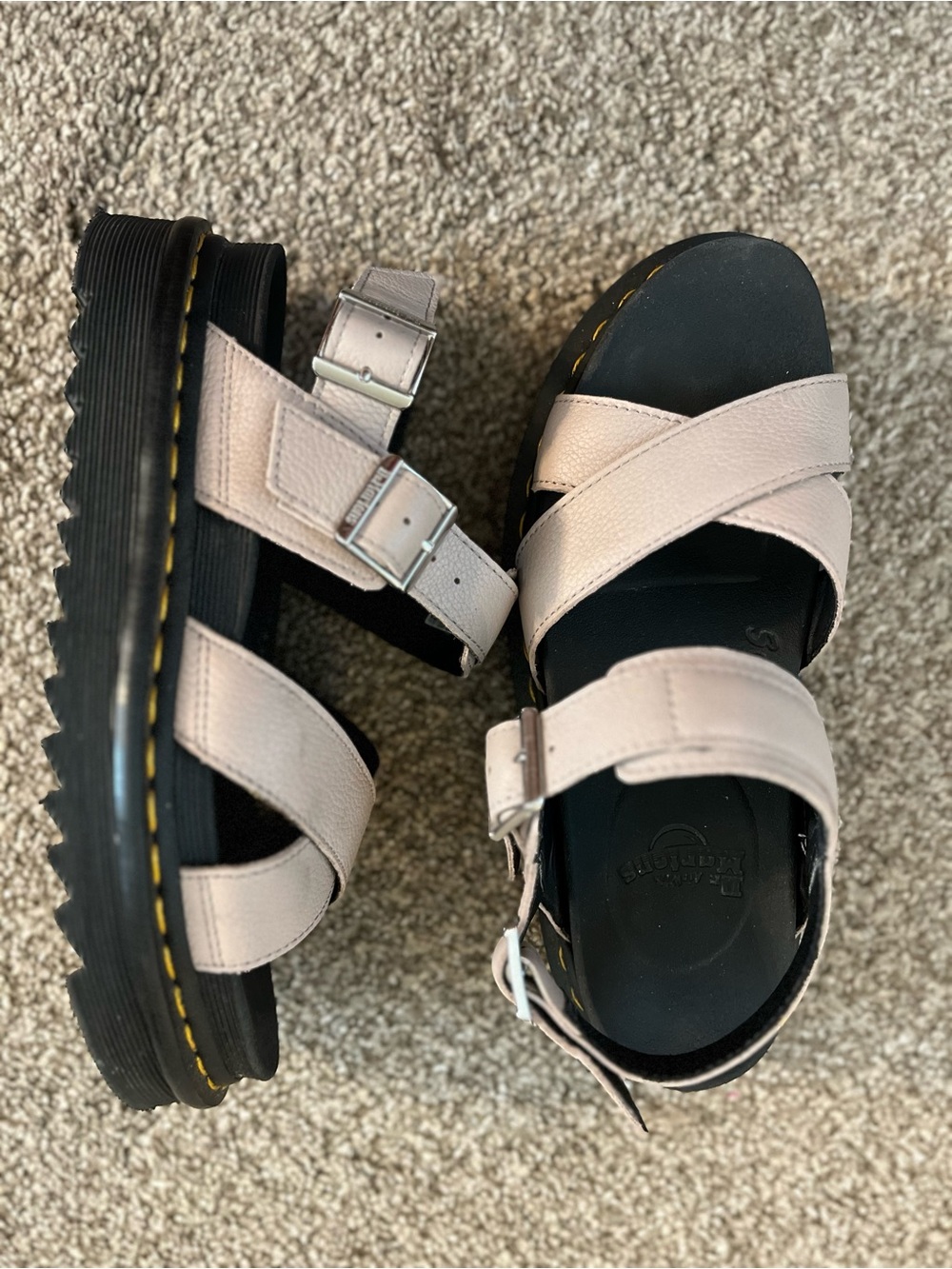 Dr. Martens Cross-Strap Platform Sandals